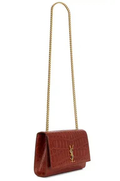 Saint Laurent Small Kate Croc Chain Bag | Thumbnail 4 Saint Laurent Small Kate Croc Chain Bag | Thumbnail 4