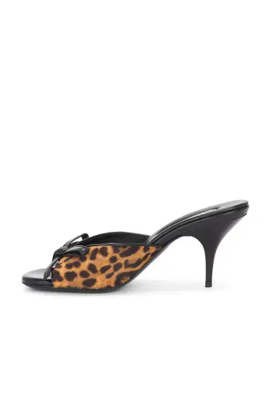 Miu Miu Leopard Mule Sandal | Thumbnail 5 Miu Miu Leopard Mule Sandal | Thumbnail 5