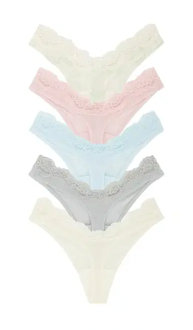 Skims Fits Everybody Lace Dipped Thong 5-pack | Thumbnail 2 Skims Fits Everybody Lace Dipped Thong 5-pack | Thumbnail 2