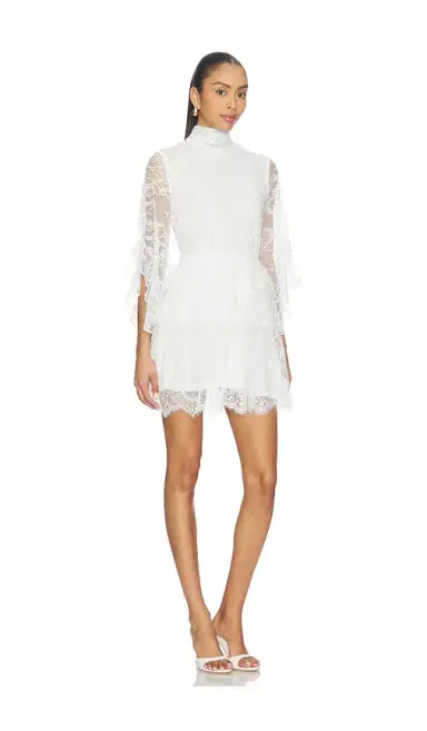 Bardot Norah Ruffle Lace Mini Dress | Thumbnail 2 Bardot Norah Ruffle Lace Mini Dress | Thumbnail 2