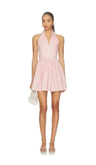 CAROLINE CONSTAS Aya Halter Mini Dress | Thumbnail 1 CAROLINE CONSTAS Aya Halter Mini Dress | Thumbnail 1