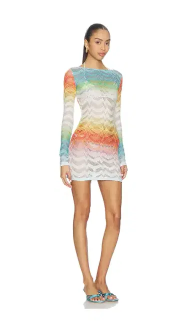 Missoni Long Sleeve Mini Dress | Thumbnail 2 Missoni Long Sleeve Mini Dress | Thumbnail 2