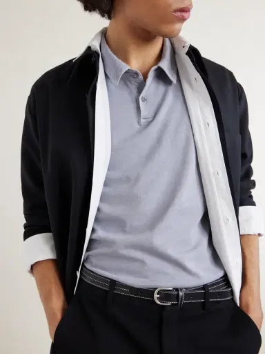 James Perse Supima Cotton-Jersey Polo Shirt - Men | Thumbnail 5 James Perse Supima Cotton-Jersey Polo Shirt - Men | Thumbnail 5