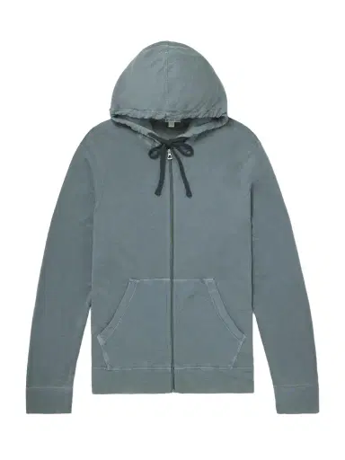 James Perse Loopback Supima Cotton-Jersey Zip-Up Hoodie - Men | Thumbnail 1 James Perse Loopback Supima Cotton-Jersey Zip-Up Hoodie - Men | Thumbnail 1