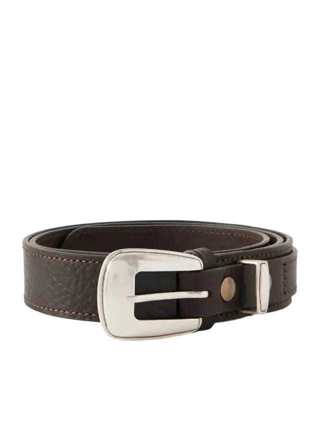 3cm Full-Grain Leather Belt - Men 3cm Full-Grain Leather Belt - Men