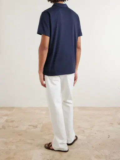 James Perse Luxe Lotus Cotton-Jersey Polo Shirt - Men | Thumbnail 4 James Perse Luxe Lotus Cotton-Jersey Polo Shirt - Men | Thumbnail 4