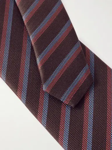 Charvet 8.5cm Striped Silk-Jacquard Tie - Men | Thumbnail 4 Charvet 8.5cm Striped Silk-Jacquard Tie - Men | Thumbnail 4