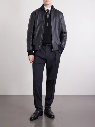 Boglioli Straight-Leg Pleated Virgin Wool Trousers - Men | Thumbnail 2 Boglioli Straight-Leg Pleated Virgin Wool Trousers - Men | Thumbnail 2
