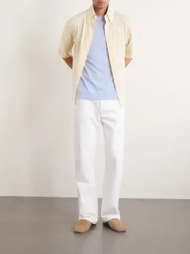 PIACENZA 1733 Silk and Linen-Blend T-Shirt - Men | Thumbnail 2 PIACENZA 1733 Silk and Linen-Blend T-Shirt - Men | Thumbnail 2