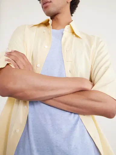 PIACENZA 1733 Silk and Linen-Blend T-Shirt - Men | Thumbnail 5 PIACENZA 1733 Silk and Linen-Blend T-Shirt - Men | Thumbnail 5