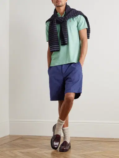 Polo Ralph Lauren Straight-Leg Cotton and Linen-Blend Shorts - Men | Thumbnail 2 Polo Ralph Lauren Straight-Leg Cotton and Linen-Blend Shorts - Men | Thumbnail 2