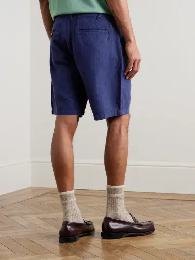 Polo Ralph Lauren Straight-Leg Cotton and Linen-Blend Shorts - Men | Thumbnail 4 Polo Ralph Lauren Straight-Leg Cotton and Linen-Blend Shorts - Men | Thumbnail 4