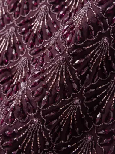 Clio Peppiatt Ariel Strapless Scalloped Embellished Satin Gown | Thumbnail 4 Clio Peppiatt Ariel Strapless Scalloped Embellished Satin Gown | Thumbnail 4