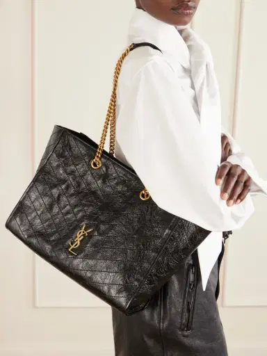 Saint Laurent Niki Small Crinkled-leather Tote | Thumbnail 2 Saint Laurent Niki Small Crinkled-leather Tote | Thumbnail 2