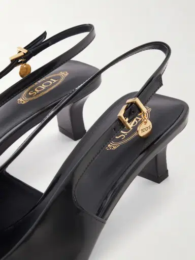 Tod's Embellished Croc-effect Leather Slingback Pumps | Thumbnail 5 Tod's Embellished Croc-effect Leather Slingback Pumps | Thumbnail 5