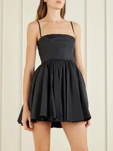Alaïa Pleated Taffeta Bustier Mini Dress | Thumbnail 3 Alaïa Pleated Taffeta Bustier Mini Dress | Thumbnail 3