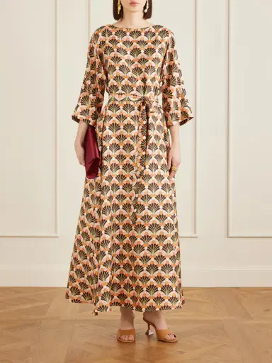 La DoubleJ Muumuu Silk-twill Midi Dress | Thumbnail 2 La DoubleJ Muumuu Silk-twill Midi Dress | Thumbnail 2