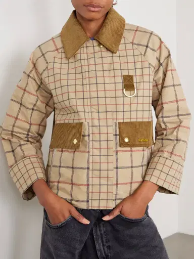 Barbour Mackworth Corduroy-trimmed Checked Cotton Jacket | Thumbnail 3 Barbour Mackworth Corduroy-trimmed Checked Cotton Jacket | Thumbnail 3