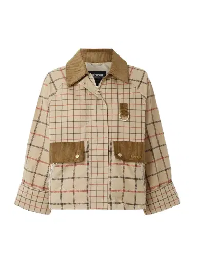 Barbour Mackworth Corduroy-trimmed Checked Cotton Jacket | Thumbnail 1 Barbour Mackworth Corduroy-trimmed Checked Cotton Jacket | Thumbnail 1