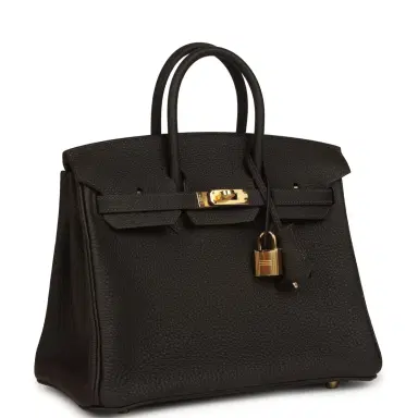 HERMÈS Hermes Birkin 25 Bai-Brun Togo Gold Hardware | Thumbnail 2 HERMÈS Hermes Birkin 25 Bai-Brun Togo Gold Hardware | Thumbnail 2