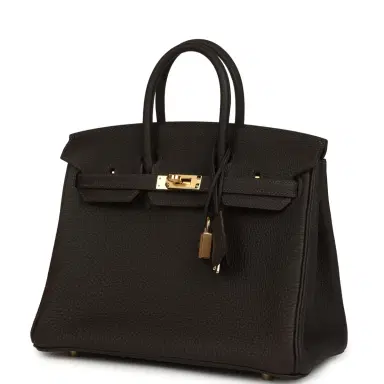 HERMÈS Hermes Birkin 25 Bai-Brun Togo Gold Hardware | Thumbnail 5 HERMÈS Hermes Birkin 25 Bai-Brun Togo Gold Hardware | Thumbnail 5