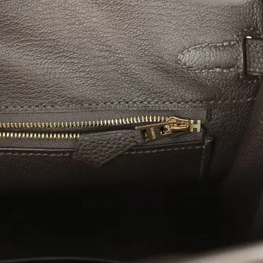 HERMÈS Hermes Birkin 25 Bai-Brun Togo Gold Hardware | Thumbnail 9 HERMÈS Hermes Birkin 25 Bai-Brun Togo Gold Hardware | Thumbnail 9