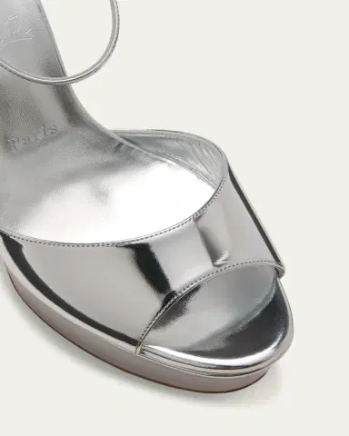 Christian Louboutin Sandaloo Metallic Red Sole Platform Sandals | Thumbnail 5 Christian Louboutin Sandaloo Metallic Red Sole Platform Sandals | Thumbnail 5