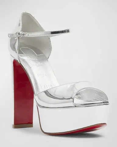 Christian Louboutin Sandaloo Metallic Red Sole Platform Sandals | Thumbnail 7 Christian Louboutin Sandaloo Metallic Red Sole Platform Sandals | Thumbnail 7