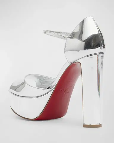 Christian Louboutin Sandaloo Metallic Red Sole Platform Sandals | Thumbnail 8 Christian Louboutin Sandaloo Metallic Red Sole Platform Sandals | Thumbnail 8