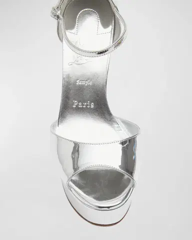 Christian Louboutin Sandaloo Metallic Red Sole Platform Sandals | Thumbnail 10 Christian Louboutin Sandaloo Metallic Red Sole Platform Sandals | Thumbnail 10