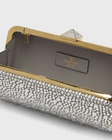 Valentino Garavani Carry Secrets Sparkling Rhinestones Clutch Bag | Thumbnail 4 Valentino Garavani Carry Secrets Sparkling Rhinestones Clutch Bag | Thumbnail 4