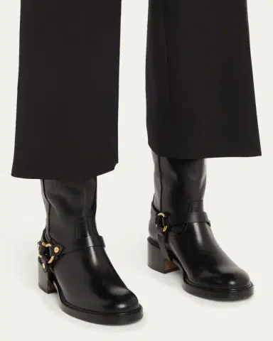 Chloé Dakota Leather Harness Moto Boots | Thumbnail 2 Chloé Dakota Leather Harness Moto Boots | Thumbnail 2