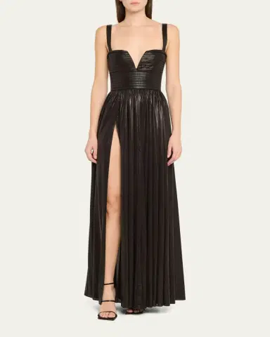 Retrofête Yvonna Metallic Sleeveless Dress | Thumbnail 2 Retrofête Yvonna Metallic Sleeveless Dress | Thumbnail 2