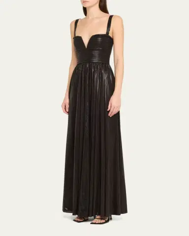 Retrofête Yvonna Metallic Sleeveless Dress | Thumbnail 4 Retrofête Yvonna Metallic Sleeveless Dress | Thumbnail 4