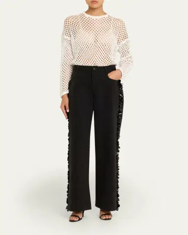 Diotima Burro Sequined Side-Stripe Wide-Leg Jeans | Thumbnail 2 Diotima Burro Sequined Side-Stripe Wide-Leg Jeans | Thumbnail 2