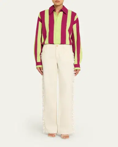 Diotima Mossman Stripe Embroidered Button-Down Shirt | Thumbnail 2 Diotima Mossman Stripe Embroidered Button-Down Shirt | Thumbnail 2
