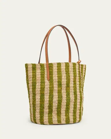 Valentino Garavani Striped Raffia Bucket Bag | Thumbnail 3 Valentino Garavani Striped Raffia Bucket Bag | Thumbnail 3