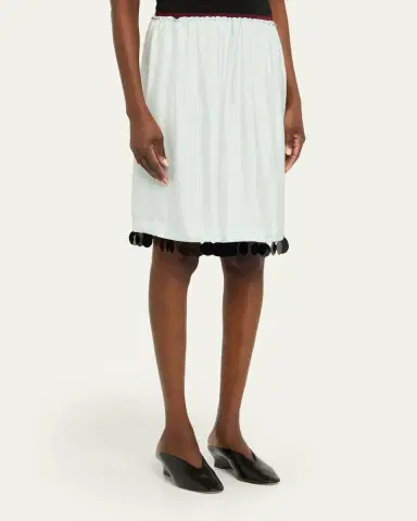 Plan C Dot Sequined Knee-Length Slip Skirt | Thumbnail 4 Plan C Dot Sequined Knee-Length Slip Skirt | Thumbnail 4