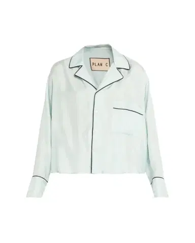 Plan C Long-Sleeve Cotton Twill Pajama Shirt | Thumbnail 1 Plan C Long-Sleeve Cotton Twill Pajama Shirt | Thumbnail 1
