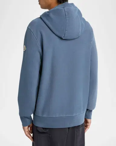 Moncler Men's Rowing Logo Cotton Hoodie | Thumbnail 7 Moncler Men's Rowing Logo Cotton Hoodie | Thumbnail 7