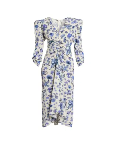 Isabel Marant Albini Long Printed Stretch Silk Dress | Thumbnail 1 Isabel Marant Albini Long Printed Stretch Silk Dress | Thumbnail 1
