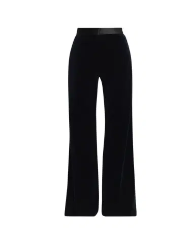 Victoria Beckham Alina Tailored Velvet Flare Trousers | Thumbnail 1 Victoria Beckham Alina Tailored Velvet Flare Trousers | Thumbnail 1
