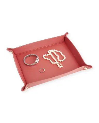 Royce New York Monogrammed Large Catchall Leather Valet Tray, Personalized | Thumbnail 2 Royce New York Monogrammed Large Catchall Leather Valet Tray, Personalized | Thumbnail 2