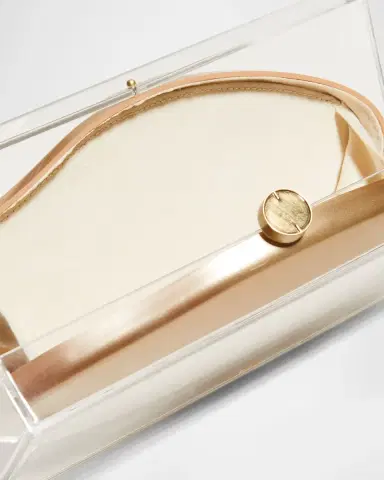 Cult Gaia Annika Clear Acrylic Clutch Bag | Thumbnail 3 Cult Gaia Annika Clear Acrylic Clutch Bag | Thumbnail 3