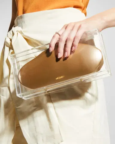 Cult Gaia Annika Clear Acrylic Clutch Bag | Thumbnail 5 Cult Gaia Annika Clear Acrylic Clutch Bag | Thumbnail 5