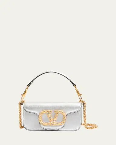 Valentino Garavani Loco Small Metallic Leather Shoulder Bag | Thumbnail 7 Valentino Garavani Loco Small Metallic Leather Shoulder Bag | Thumbnail 7