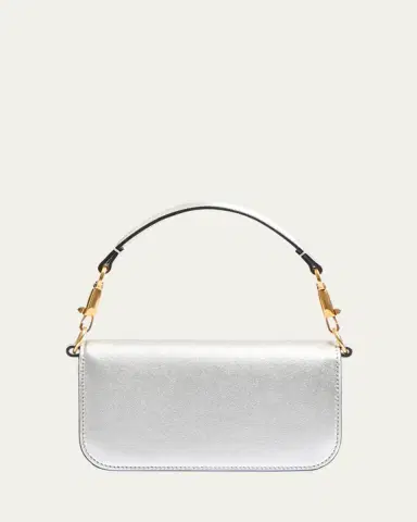 Valentino Garavani Loco Small Metallic Leather Shoulder Bag | Thumbnail 9 Valentino Garavani Loco Small Metallic Leather Shoulder Bag | Thumbnail 9