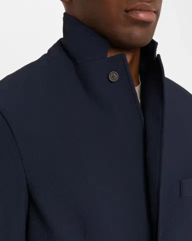 Emporio Armani Men's Nylon Stretch Blazer with Removable Hood | Thumbnail 7 Emporio Armani Men's Nylon Stretch Blazer with Removable Hood | Thumbnail 7
