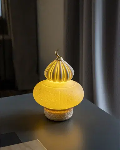 Lladro Majestic Nights 9" Wireless & Rechargeable Porcelain Table Lamp | Thumbnail 3 Lladro Majestic Nights 9" Wireless & Rechargeable Porcelain Table Lamp | Thumbnail 3