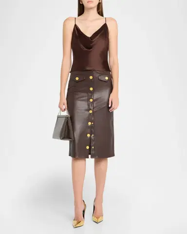 L'Agence Calista Cowl-Neck Silk Camisole | Thumbnail 2 L'Agence Calista Cowl-Neck Silk Camisole | Thumbnail 2